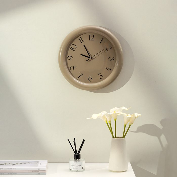 stone colour modern nordic wall clock