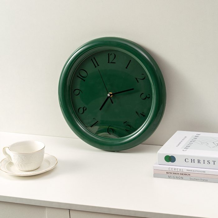 green wall clock