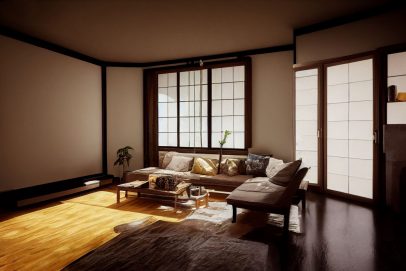 japanese home, photo of the interior living room