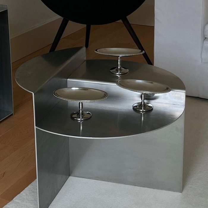 stainless steel side table